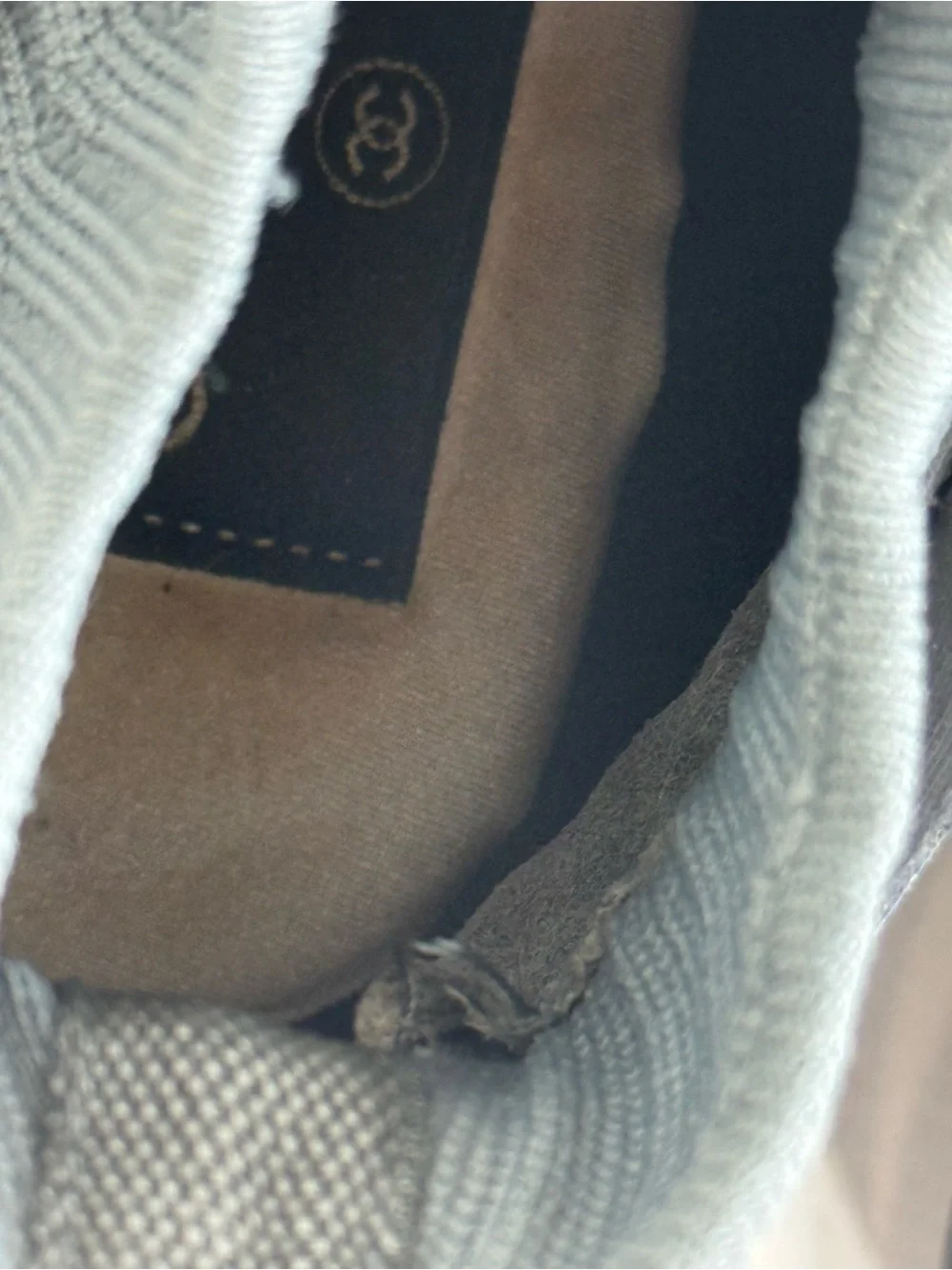 CHANEL stylish gray
